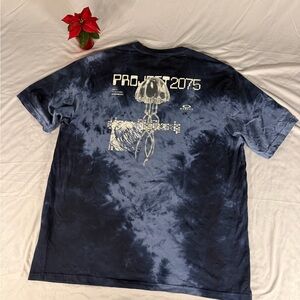 Oakley Sample T Shirt MTL Tendrils Tee Tie Dye Blue Size XL